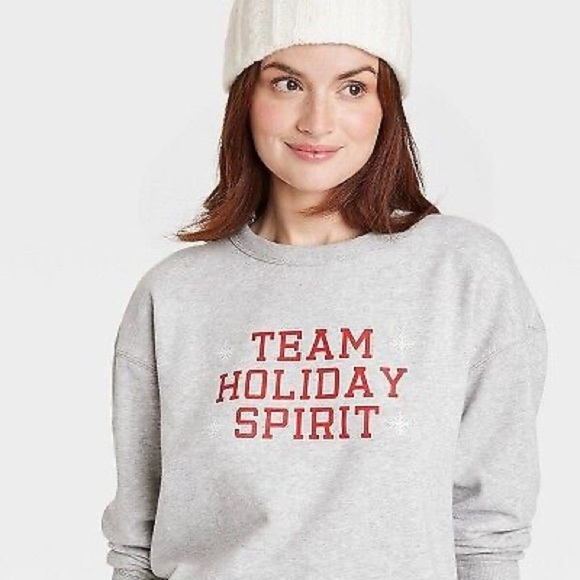 Wondershop Team Holiday Spirit Matching Family Sweatshirt/Pullover Gray |NEW/NWT - Picture 4 of 10